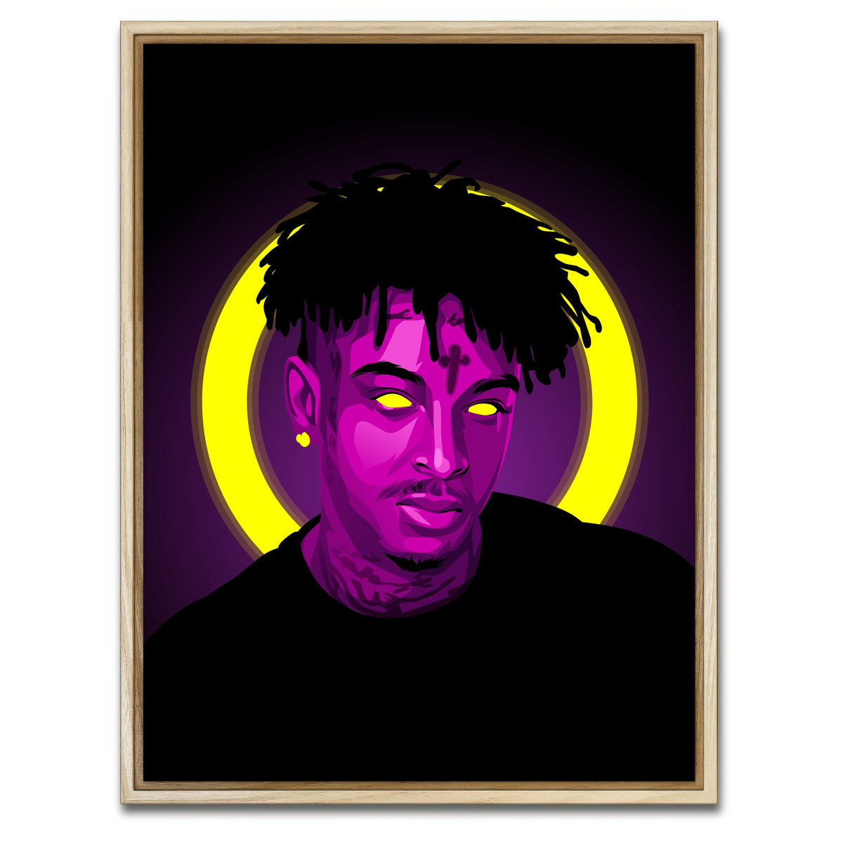 AUTO-MOCKUP WHITE | 21 savage | 1 Piece | Natural Framed Canvas | group=3x4