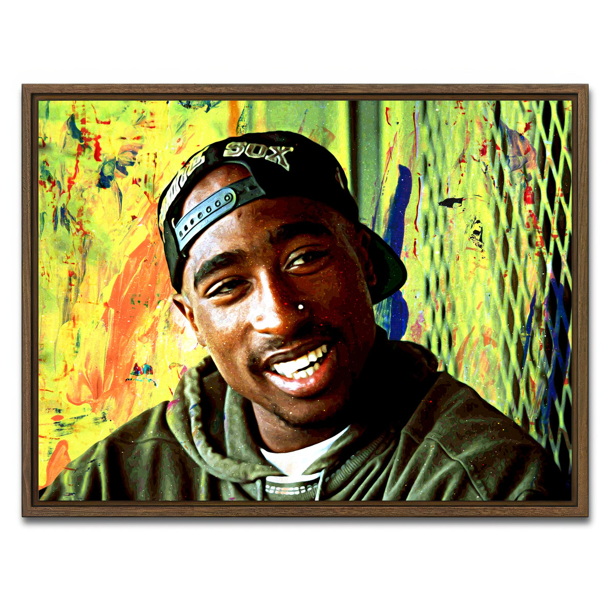 AUTO-MOCKUP WHITE | 2pac | 1 Piece | Walnut Frame | group=4x3