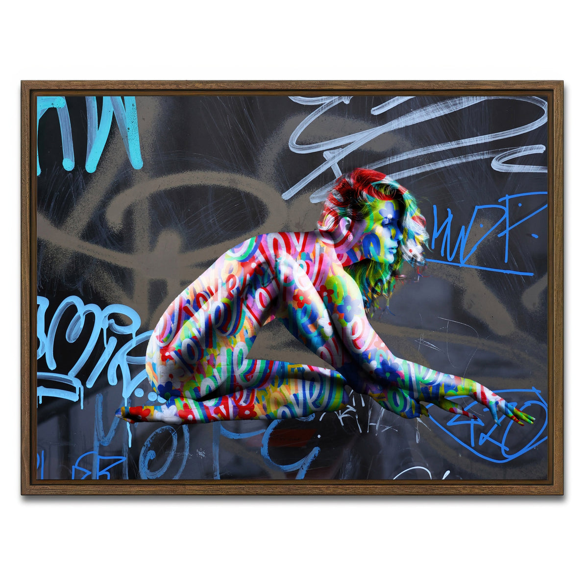 AUTO-MOCKUP WHITE | 420 | 1 Piece | Walnut Framed Canvas | group=4x3