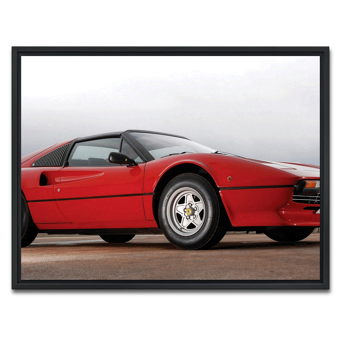 AUTO-MOCKUP WHITE | '77 Ferrari | 1 Piece | Black Framed Canvas | group=4x3
