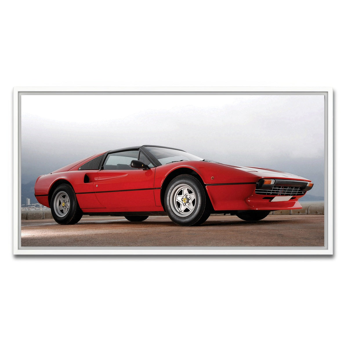 AUTO-MOCKUP WHITE | '77 Ferrari | 1 Piece | White Framed Canvas | group=2x1
