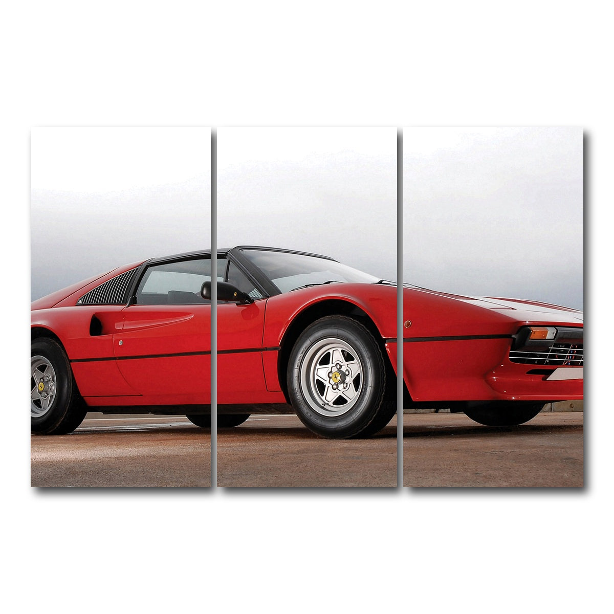 AUTO-MOCKUP WHITE | '77 Ferrari | 3 Piece | Gallery Wrap Canvas | group=12x24