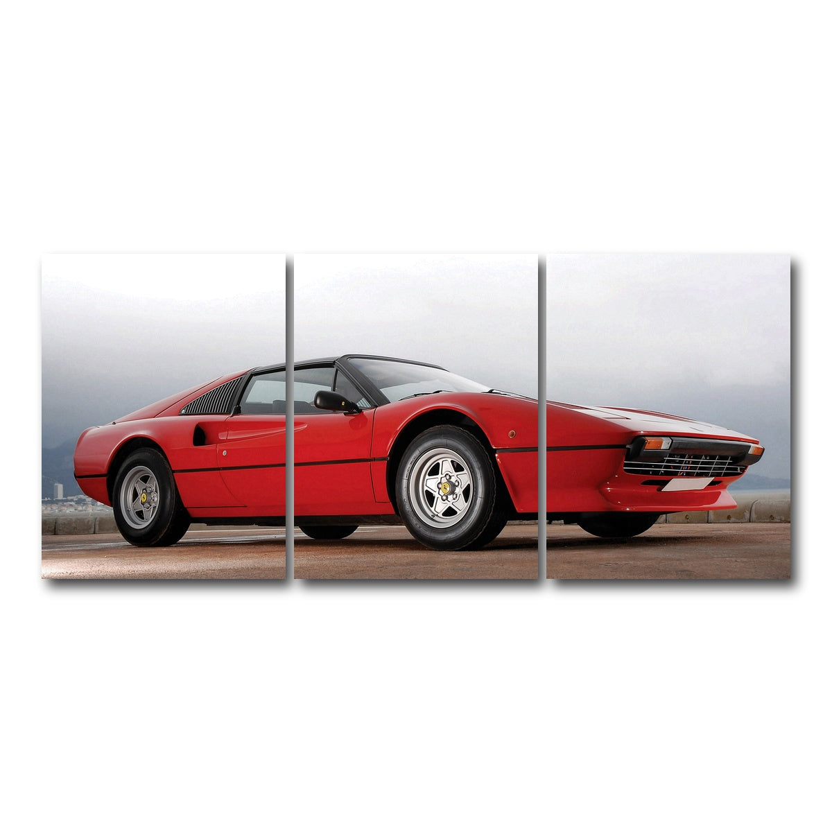 AUTO-MOCKUP WHITE | '77 Ferrari | 3 Piece | Gallery Wrap Canvas | group=18x24