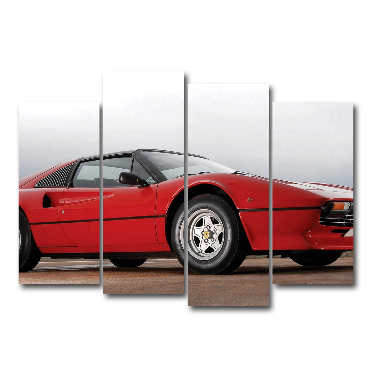 AUTO-MOCKUP WHITE | '77 Ferrari | 4 Piece | Gallery Wrap Canvas | group=4_normal