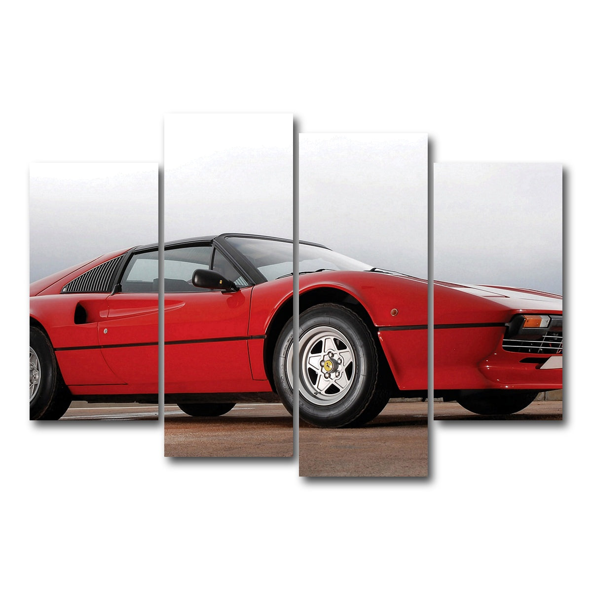 AUTO-MOCKUP WHITE | '77 Ferrari | 4 Piece | Gallery Wrap Canvas | group=4_short