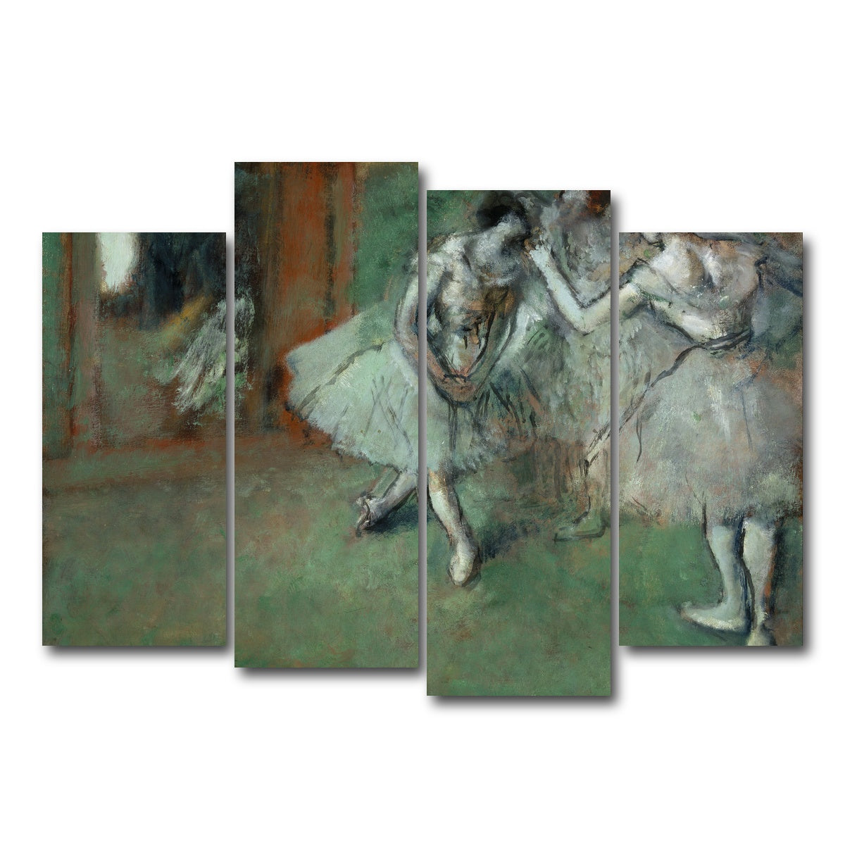 AUTO-MOCKUP WHITE | A Group of Dancers | 4 Piece | Gallery Wrap Canvas | group=4_normal