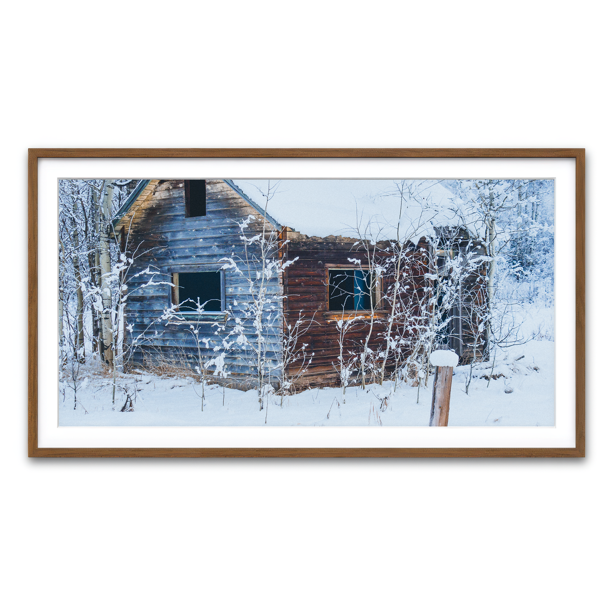 Framed Print 2x1 Walnut