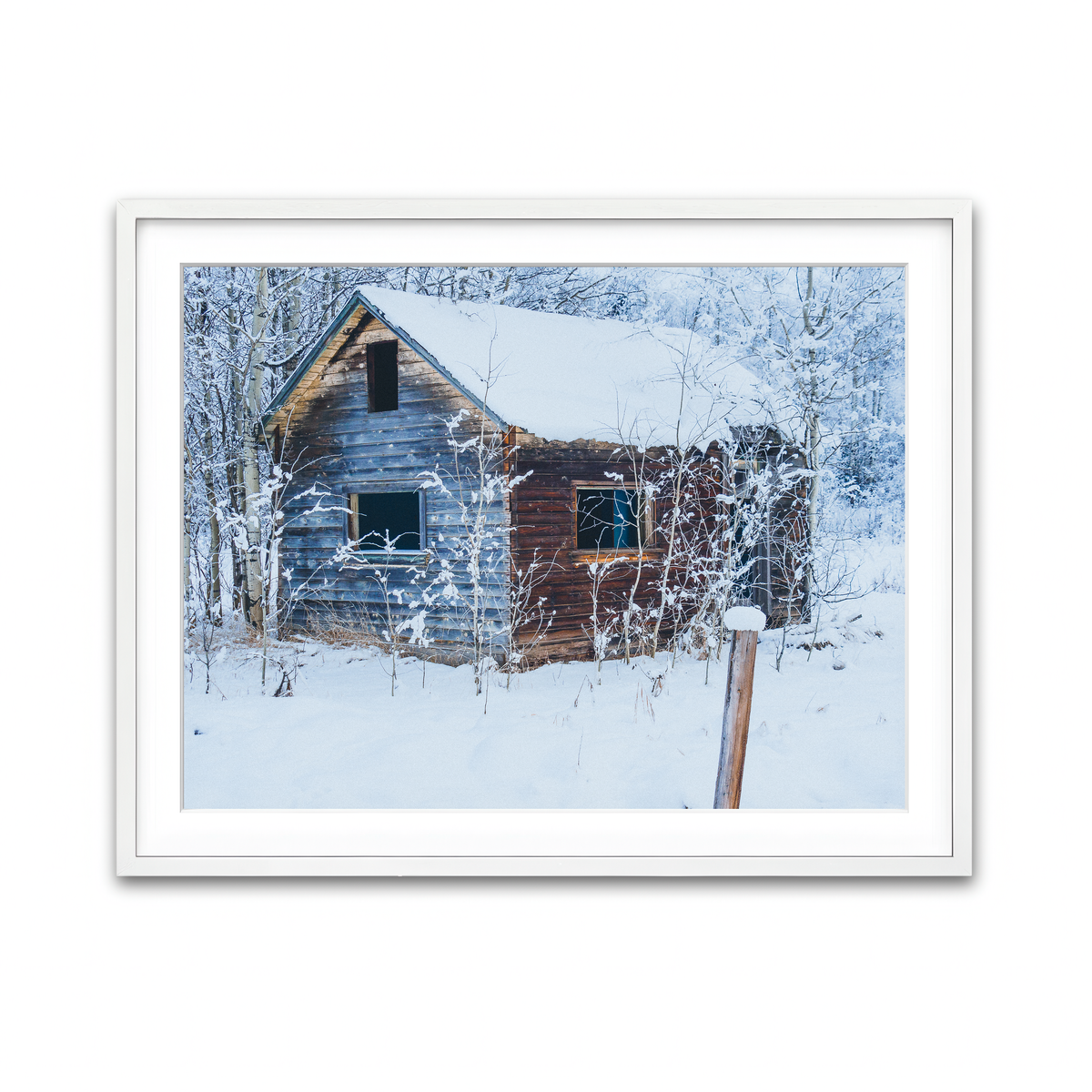Framed Print 4x3 White