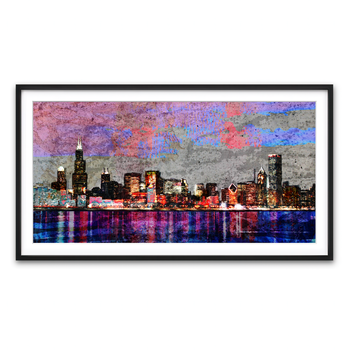 Framed Print 2x1 Black