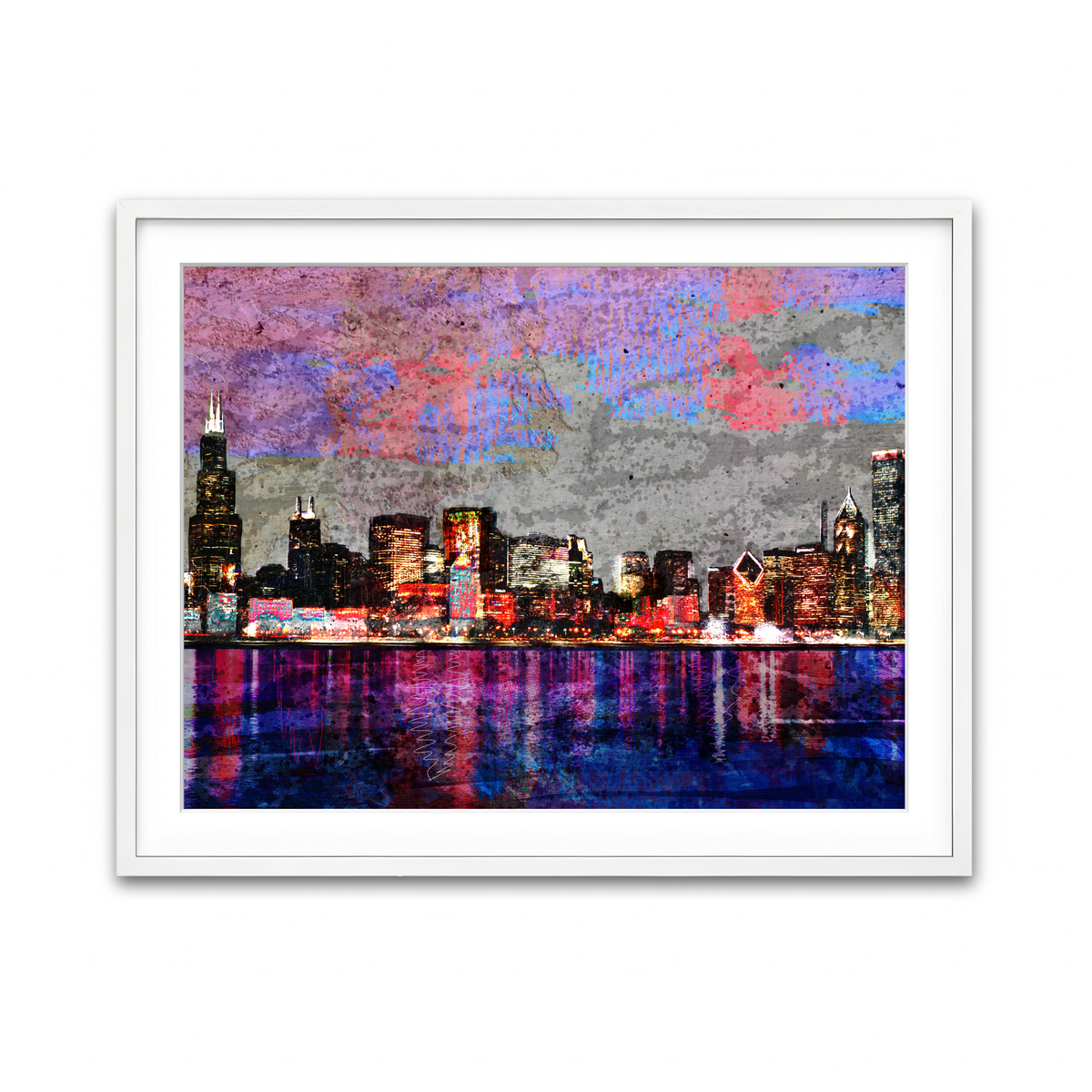 Framed Print 4x3 White