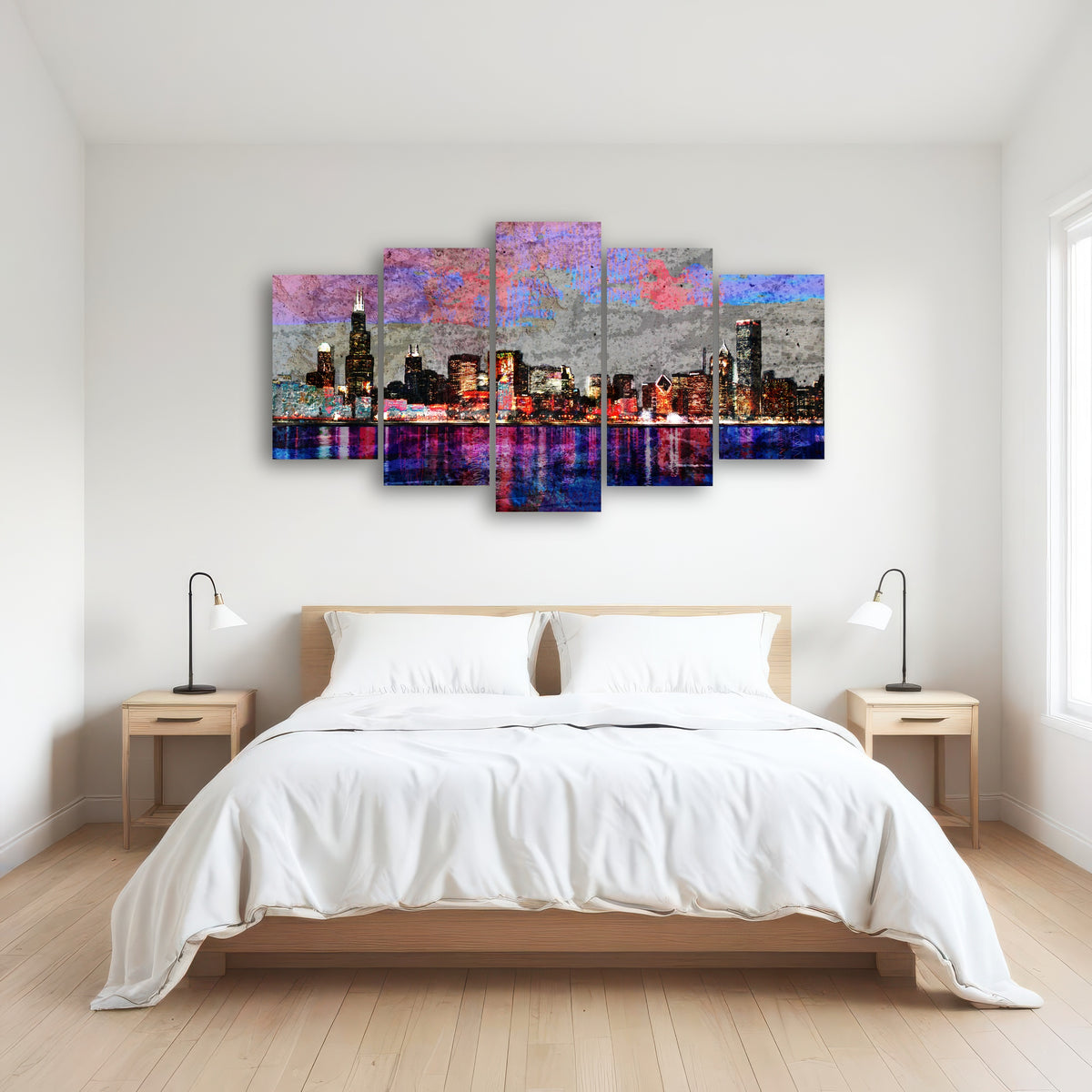 AUTO-MOCKUP ROOM | Abstract Chicago Skyline