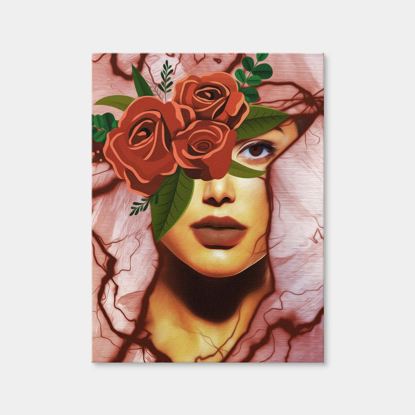 AUTO-MOCKUP WHITE | Abstract Girl | 1 Piece | Gallery Wrap Canvas | group=3x4
