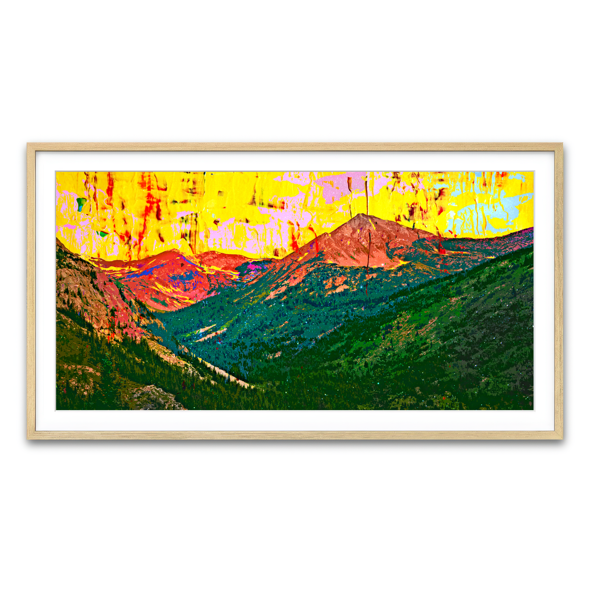 Framed Print 2x1 Natural