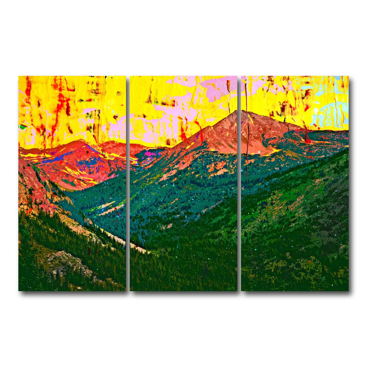 AUTO-MOCKUP WHITE | Abstract Huron | 3 Piece | Gallery Wrap Canvas | group=12x24