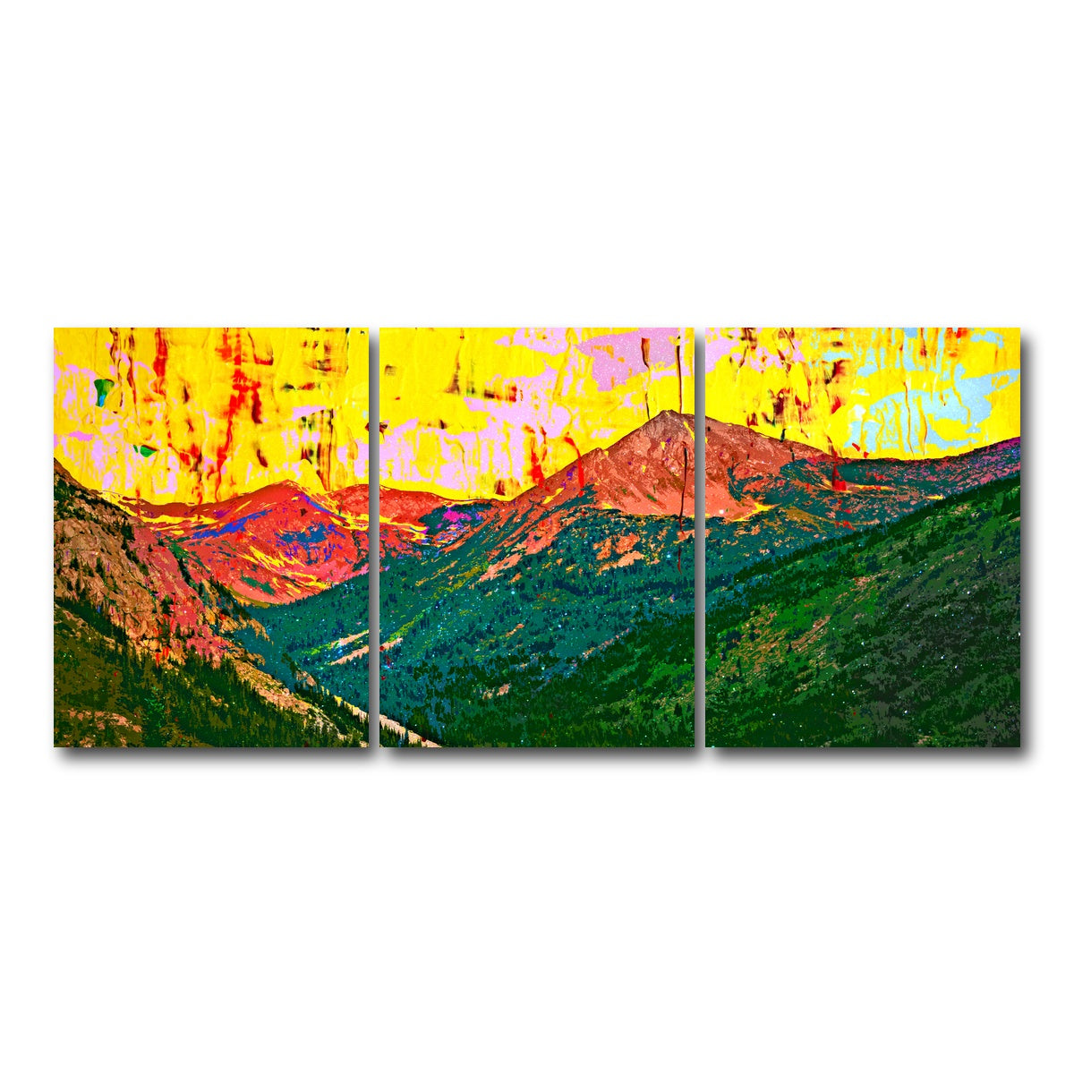 AUTO-MOCKUP WHITE | Abstract Huron | 3 Piece | Gallery Wrap Canvas | group=18x24