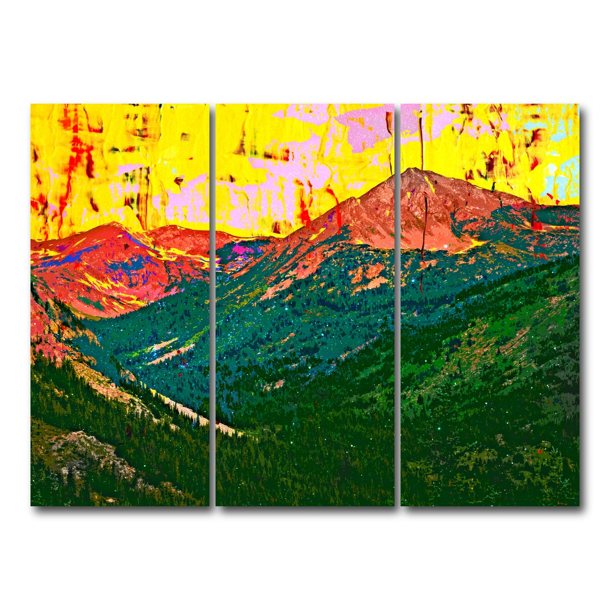 AUTO-MOCKUP WHITE | Abstract Huron | 3 Piece | Gallery Wrap Canvas | group=8x18