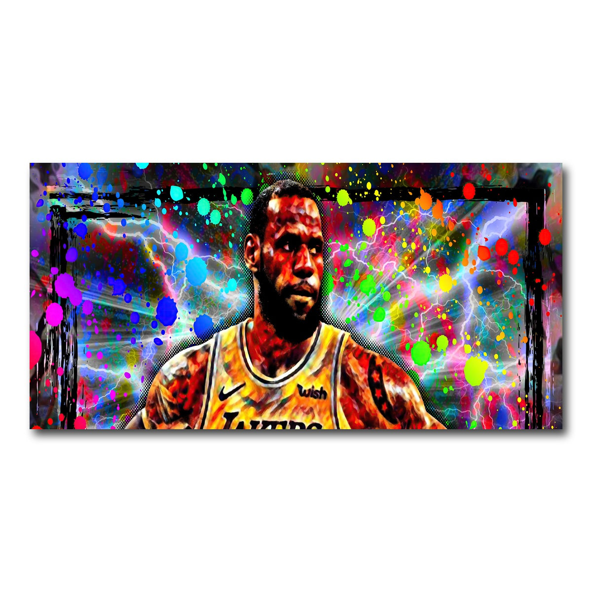 AUTO-MOCKUP WHITE | Abstract LBJ | 1 Piece | Gallery Wrap Canvas | group=2x1