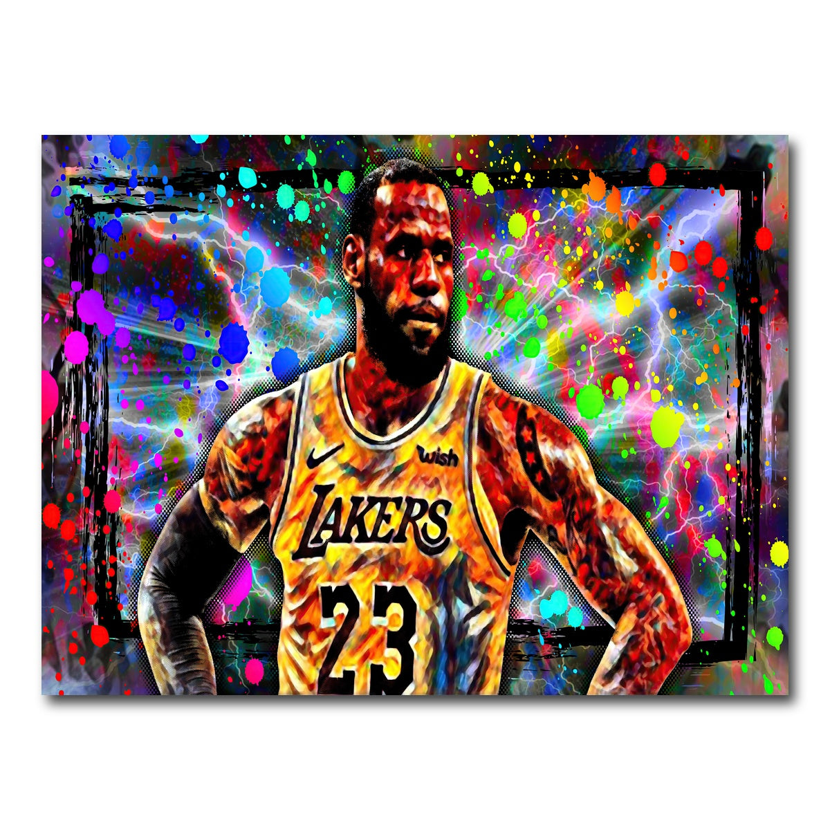 AUTO-MOCKUP WHITE | Abstract LBJ | 1 Piece | Gallery Wrap Canvas | group=4x3