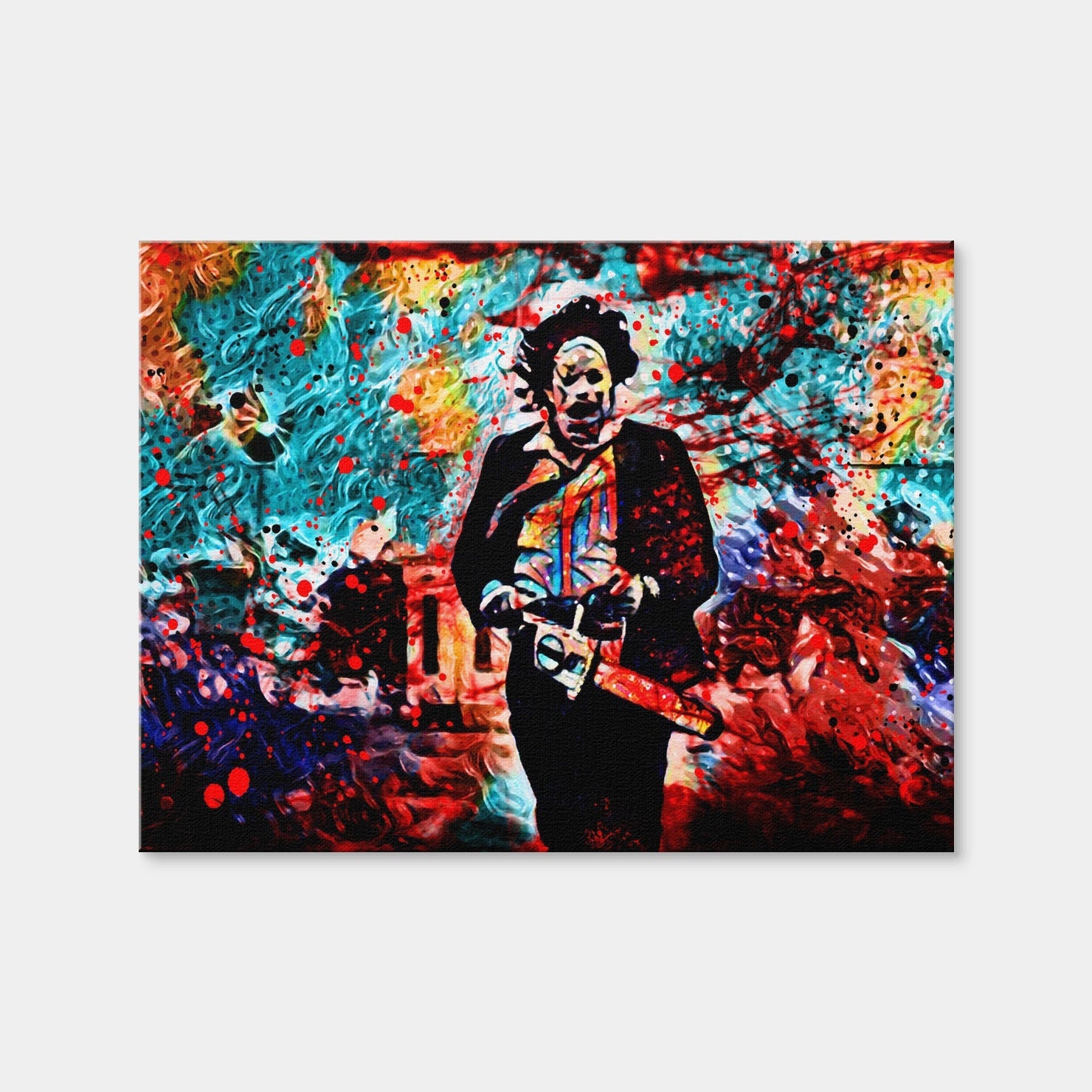 AUTO-MOCKUP WHITE | Abstract Leatherface | 1 Piece | Gallery Wrap Canvas | group=4x3