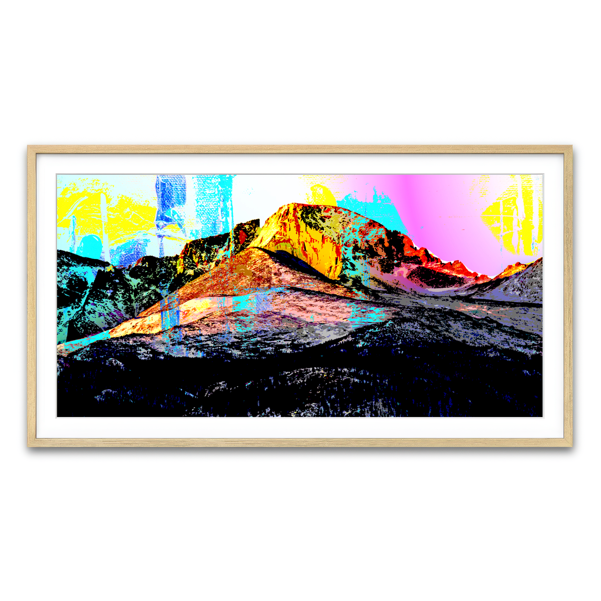 Abstract Longs Peak Wall Art