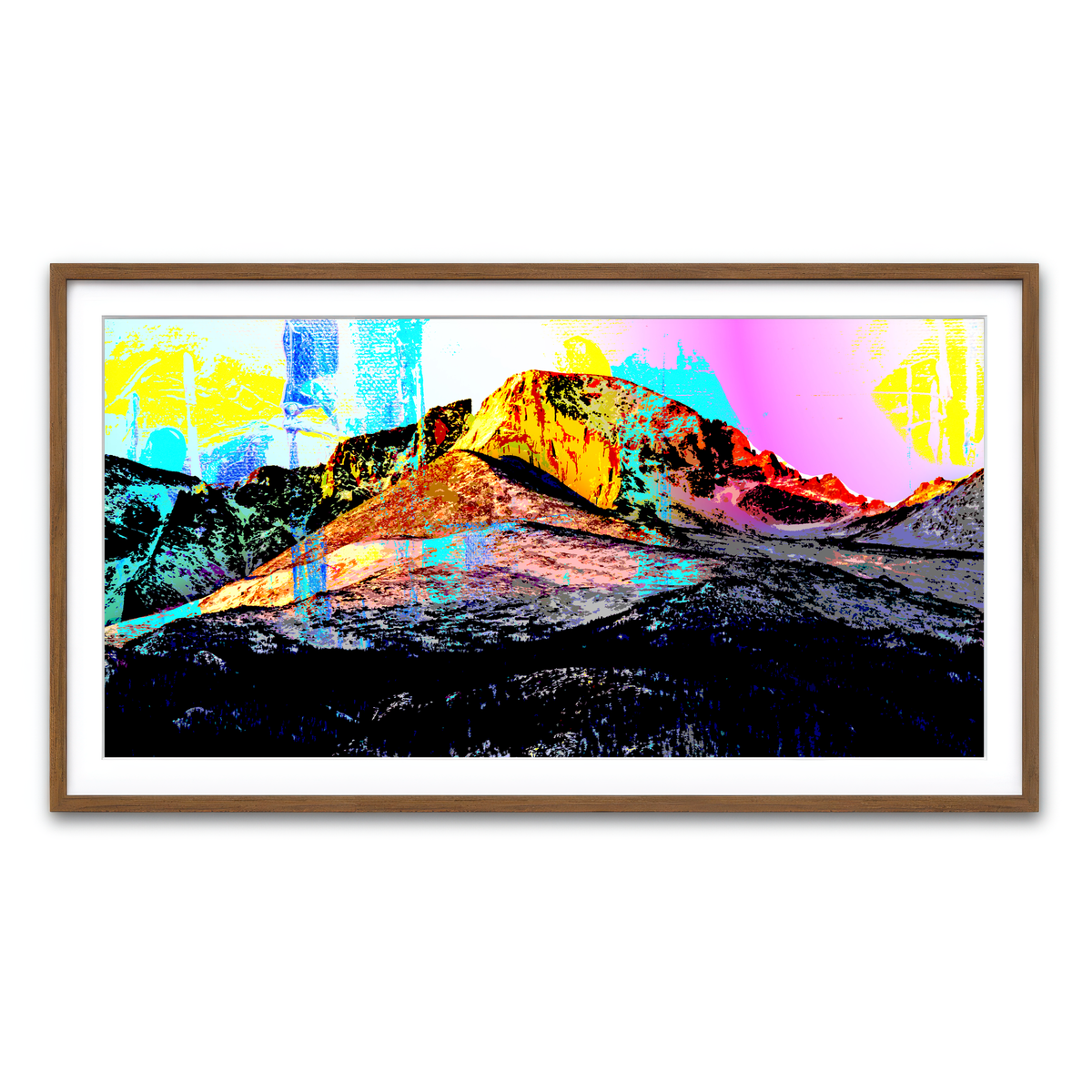 Abstract Longs Peak Wall Art