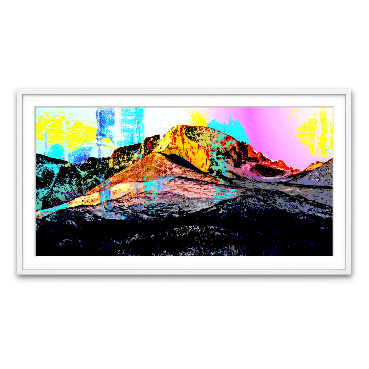 Abstract Longs Peak Wall Art