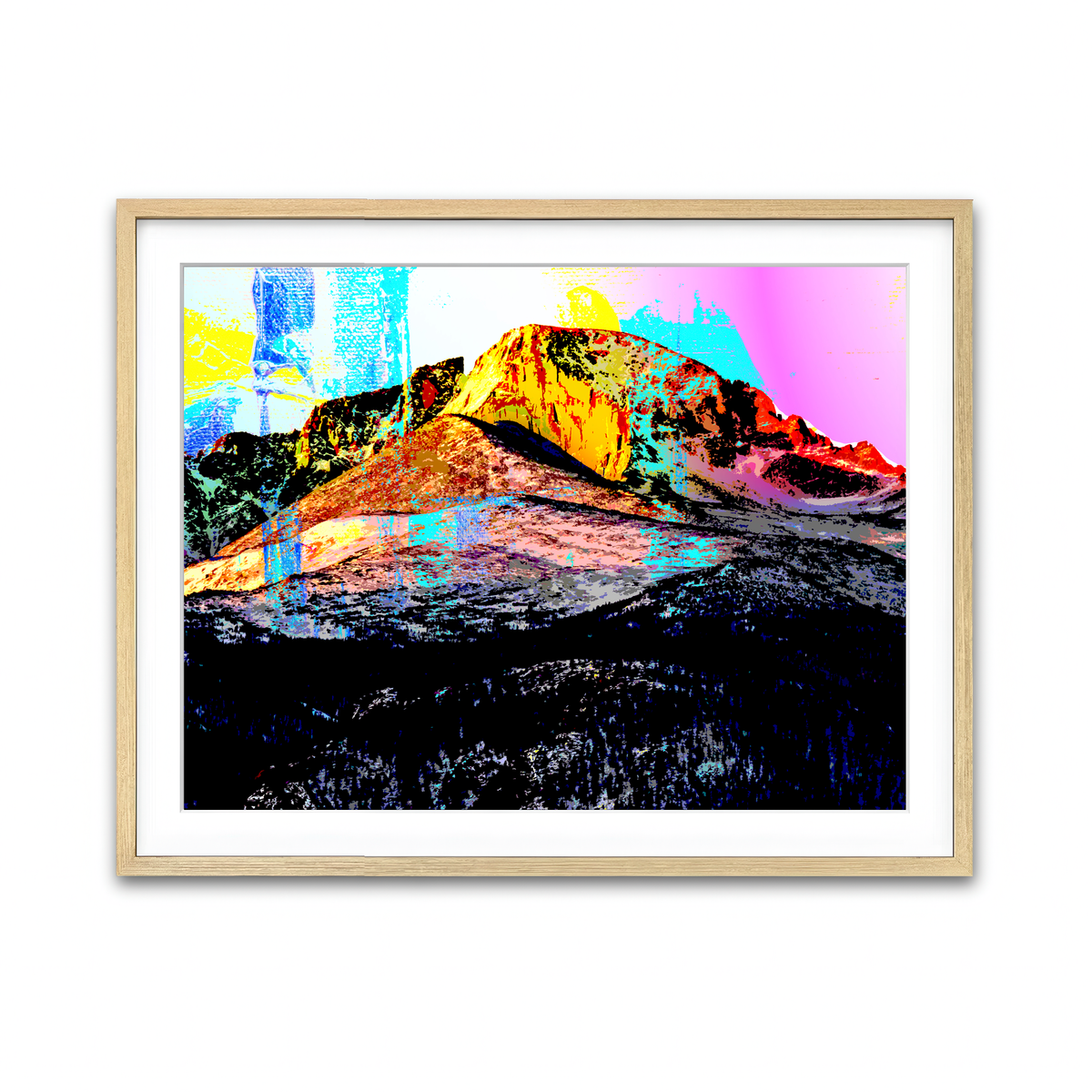 Abstract Longs Peak Wall Art