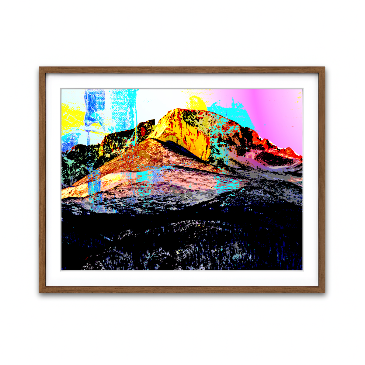 Abstract Longs Peak Wall Art