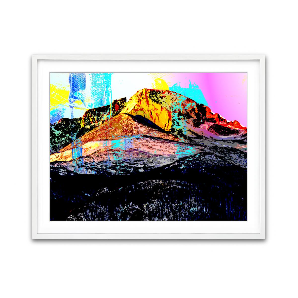 Abstract Longs Peak Wall Art