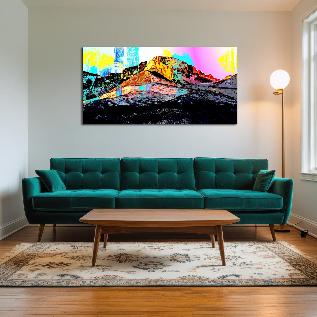 Abstract Longs Peak Wall Art