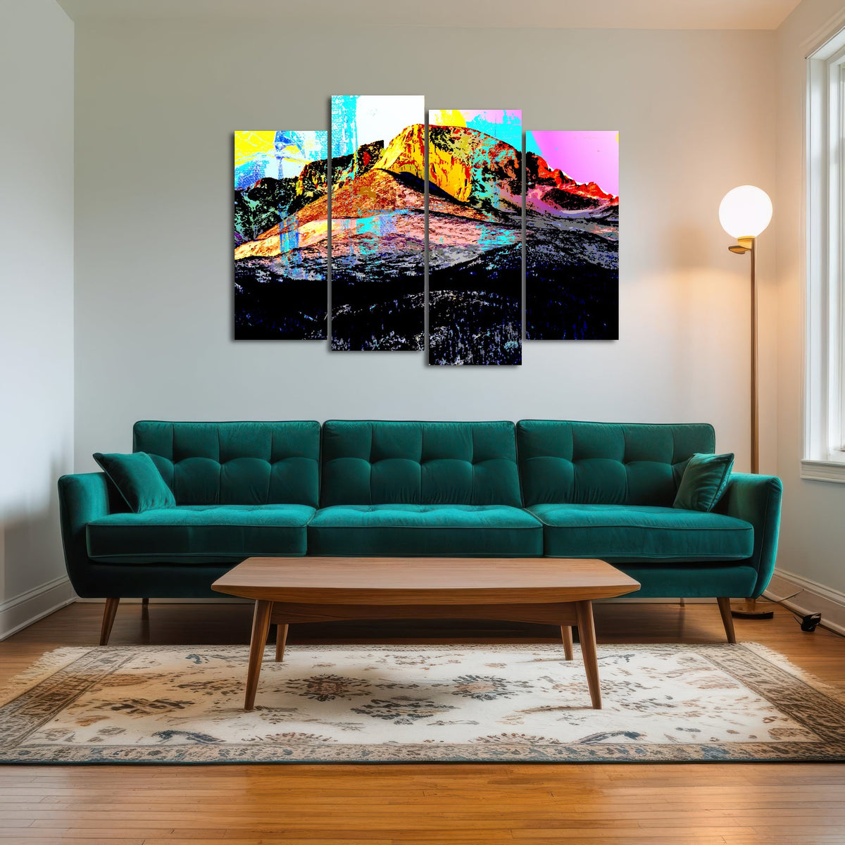 Abstract Longs Peak Wall Art