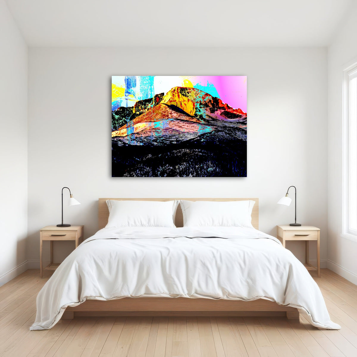Abstract Longs Peak Wall Art