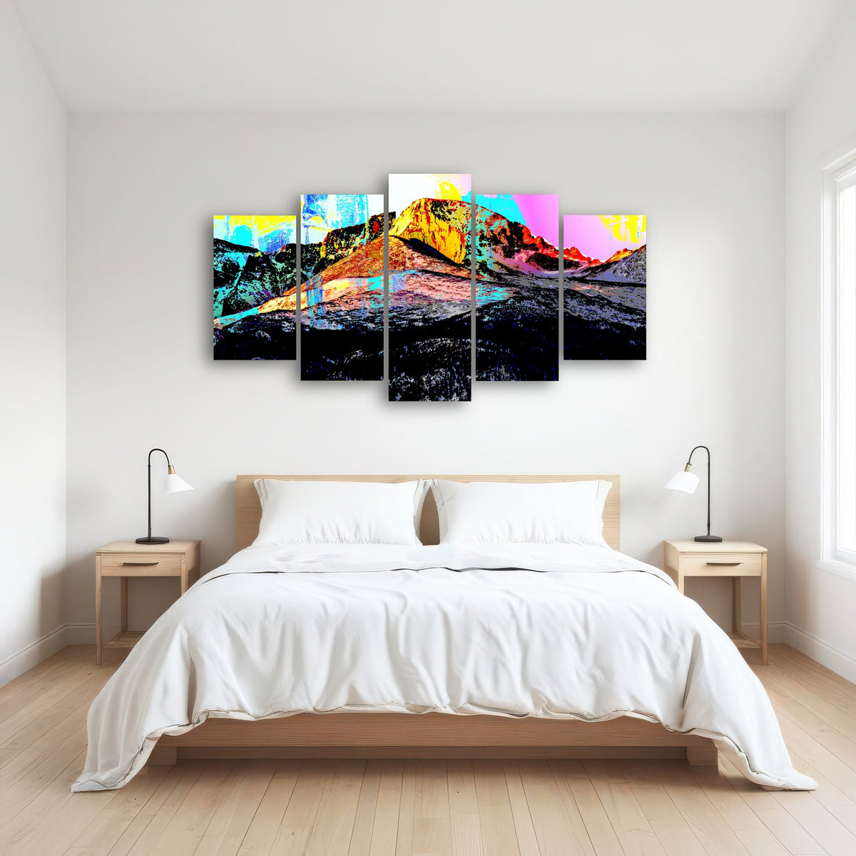 Abstract Longs Peak Wall Art