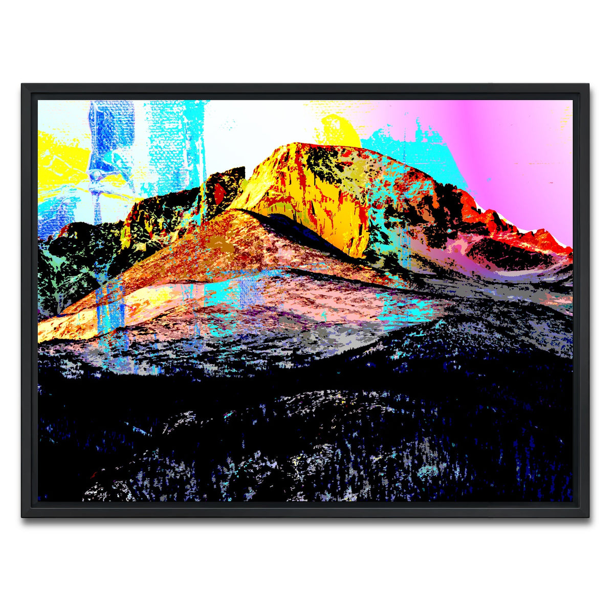 Abstract Longs Peak Wall Art