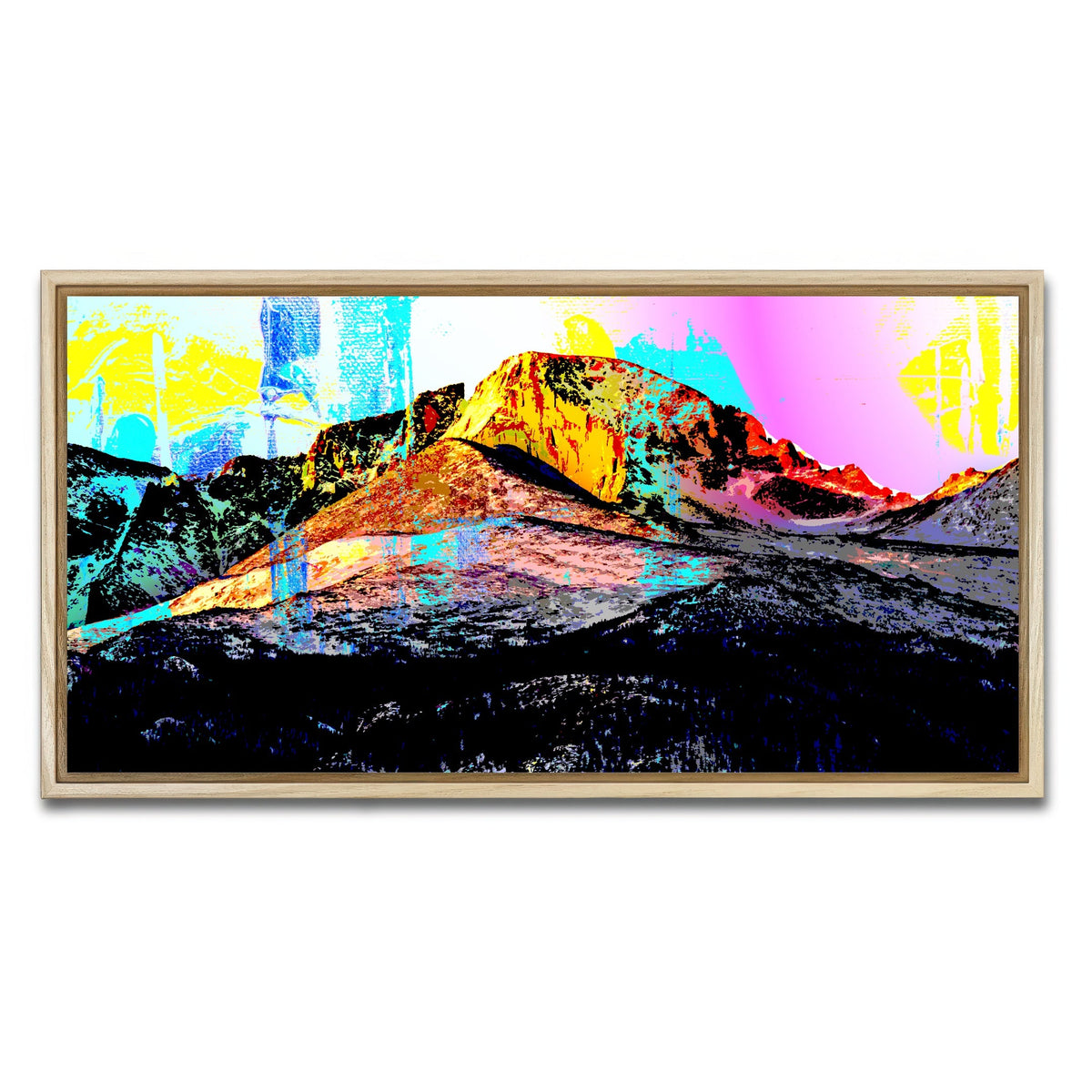Abstract Longs Peak Wall Art