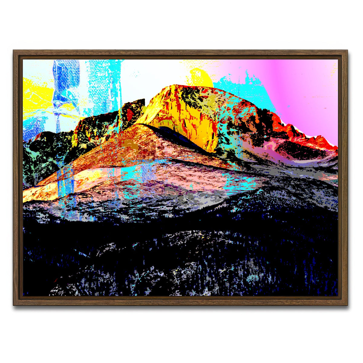 Abstract Longs Peak Wall Art