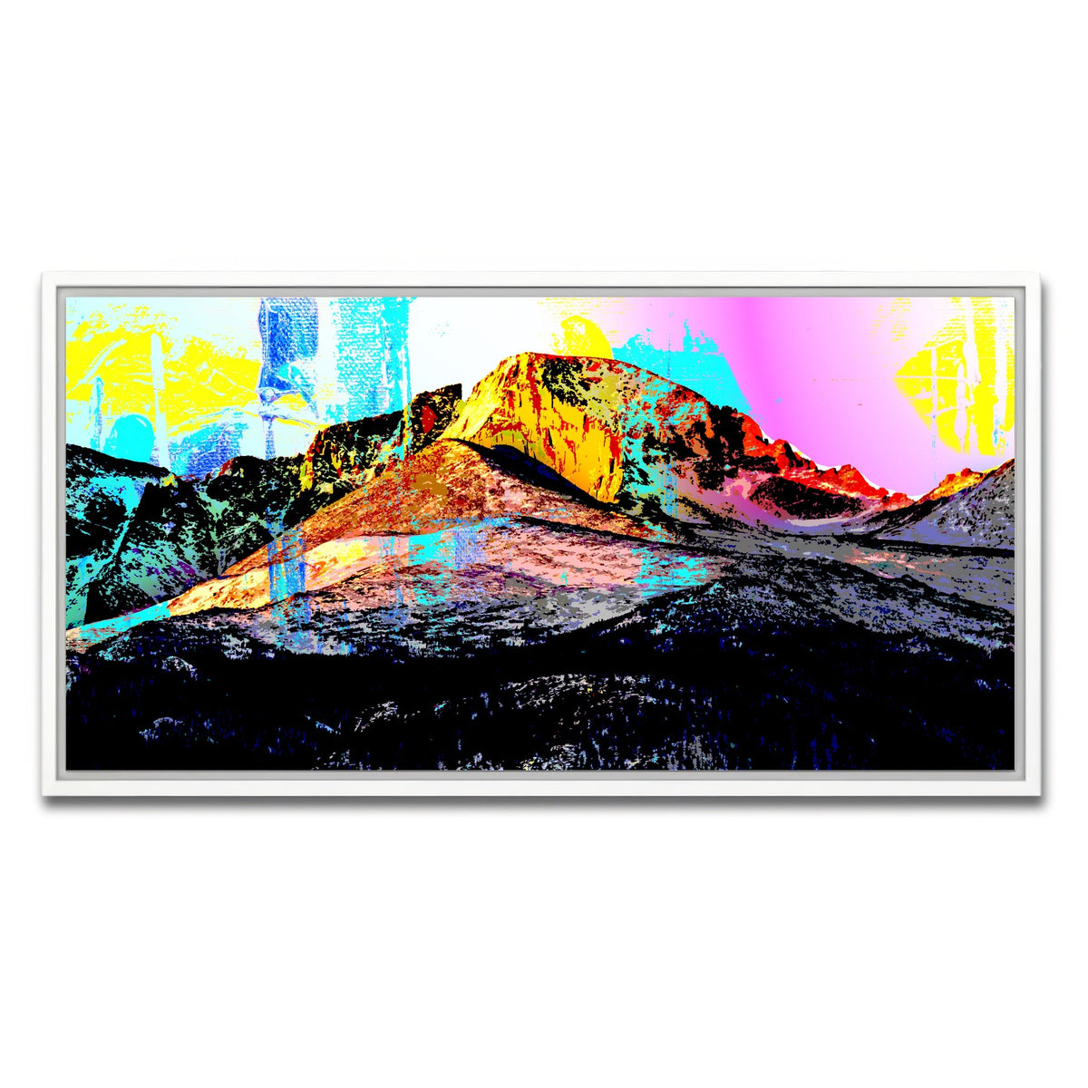 Abstract Longs Peak Wall Art