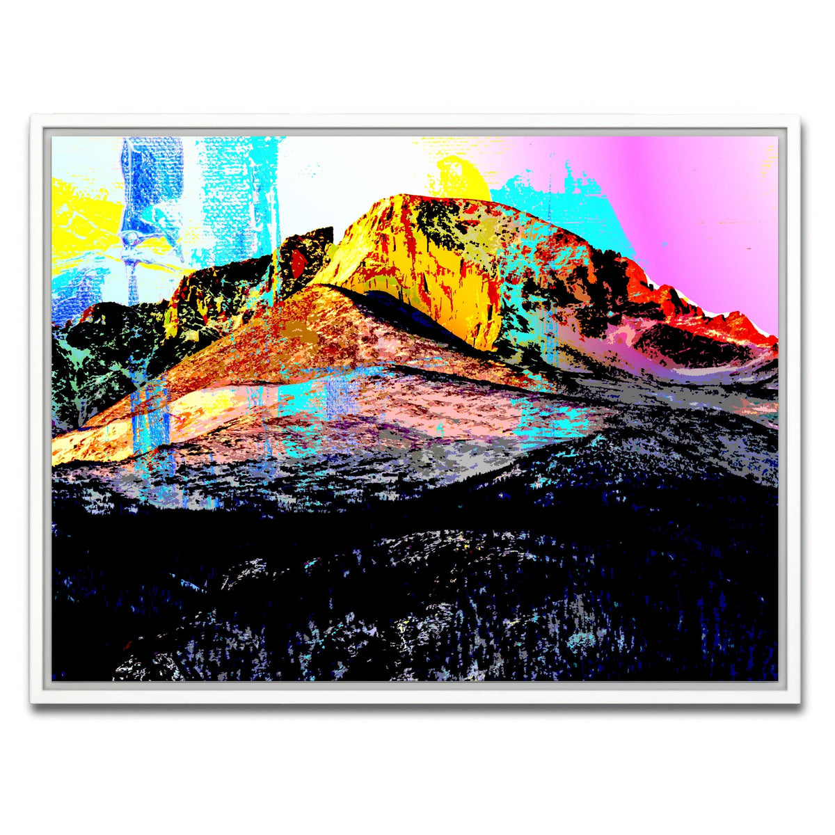 Abstract Longs Peak Wall Art