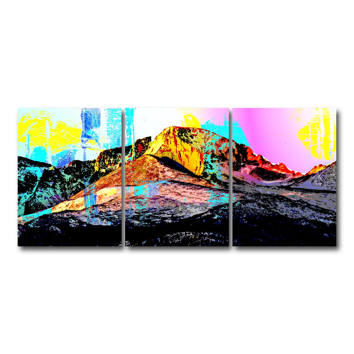 Abstract Longs Peak Wall Art