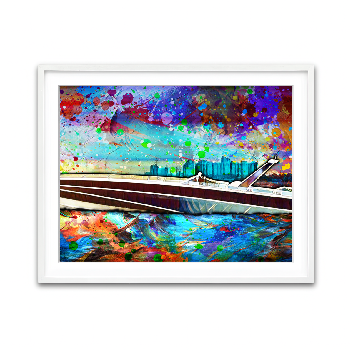 Framed Print 4x3 White