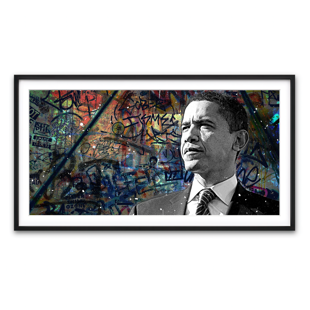 Abstract Obama Wall Art