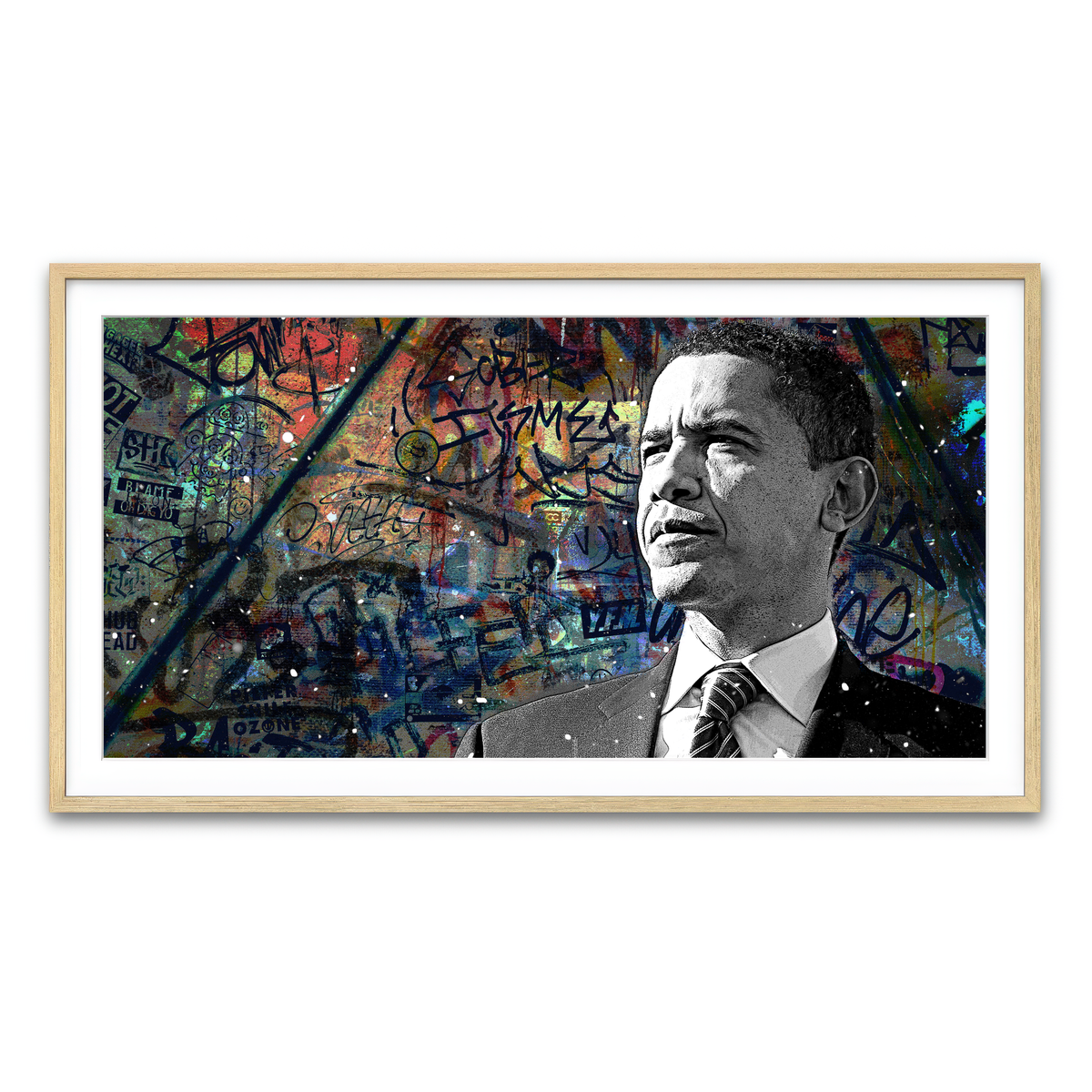 Abstract Obama Wall Art