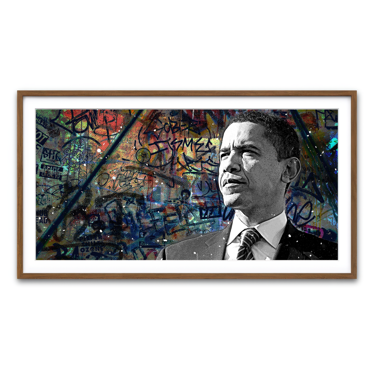 Abstract Obama Wall Art