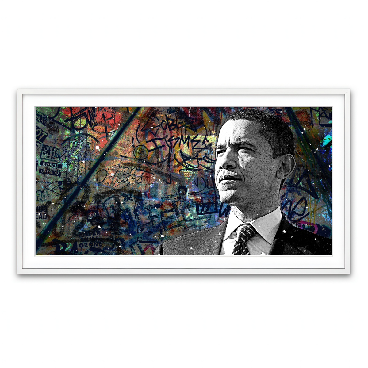 Abstract Obama Wall Art