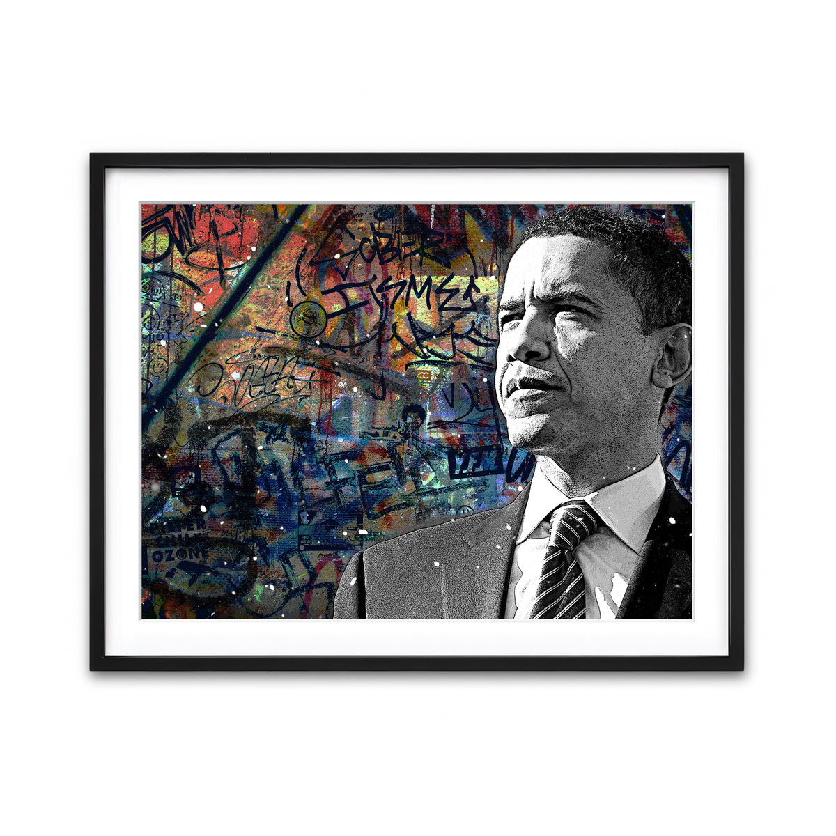 Abstract Obama Wall Art