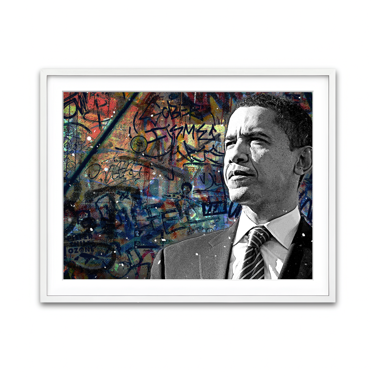 Abstract Obama Wall Art
