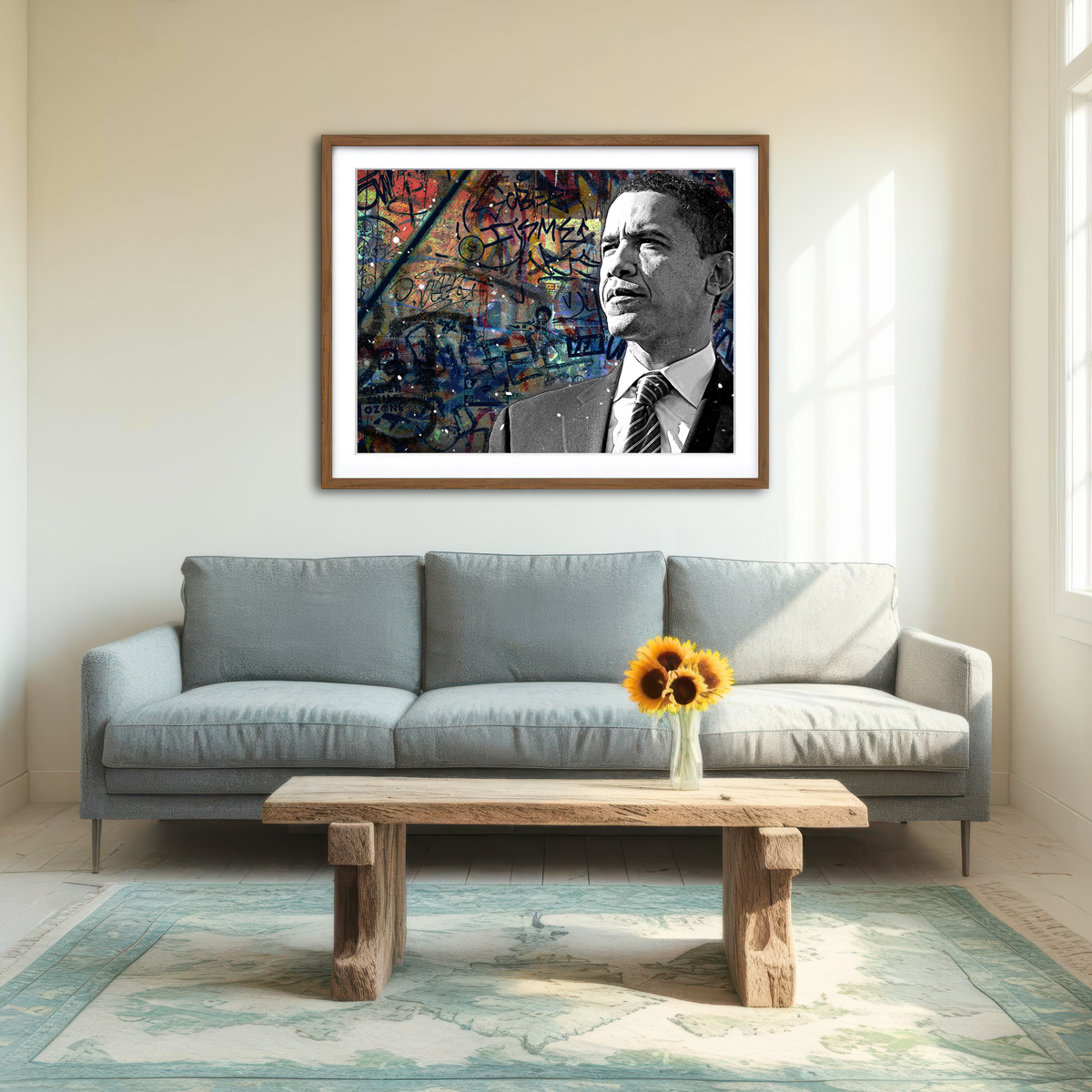 Abstract Obama Wall Art