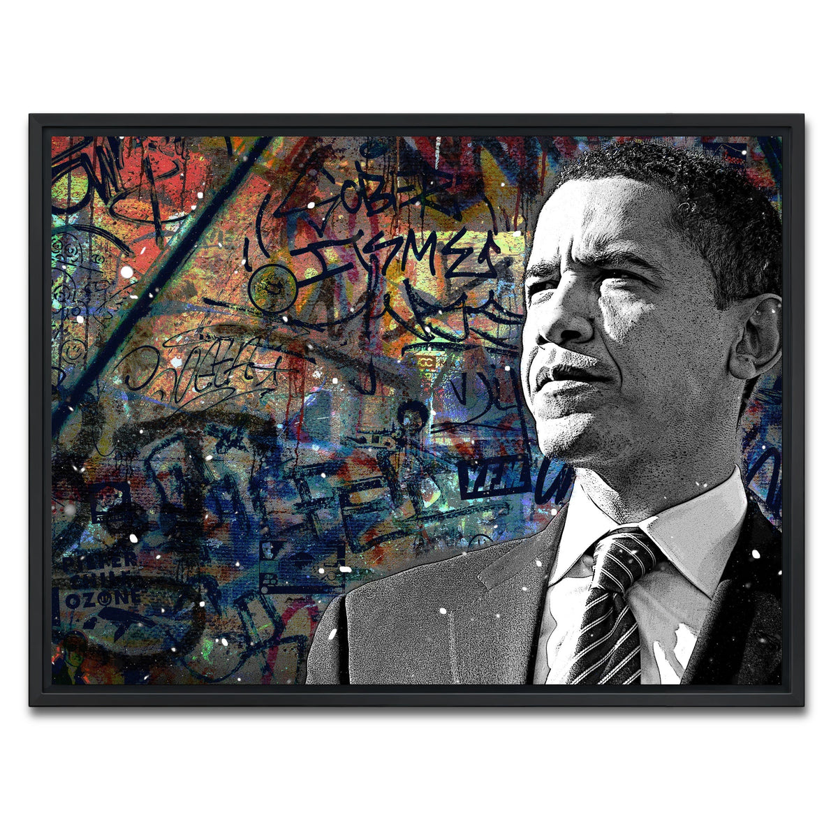 Abstract Obama Wall Art
