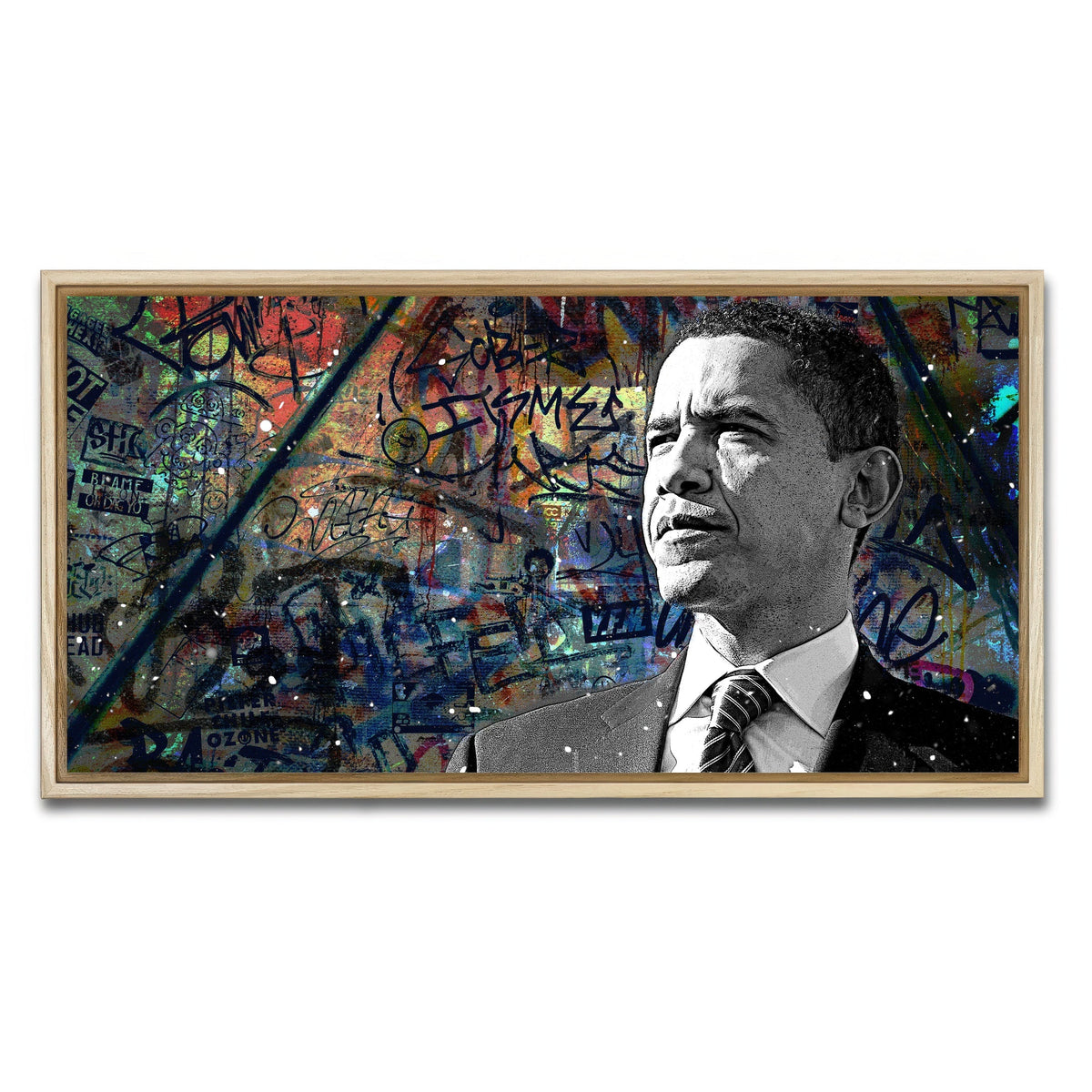 Abstract Obama Wall Art