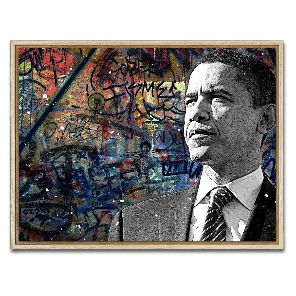 Abstract Obama Wall Art